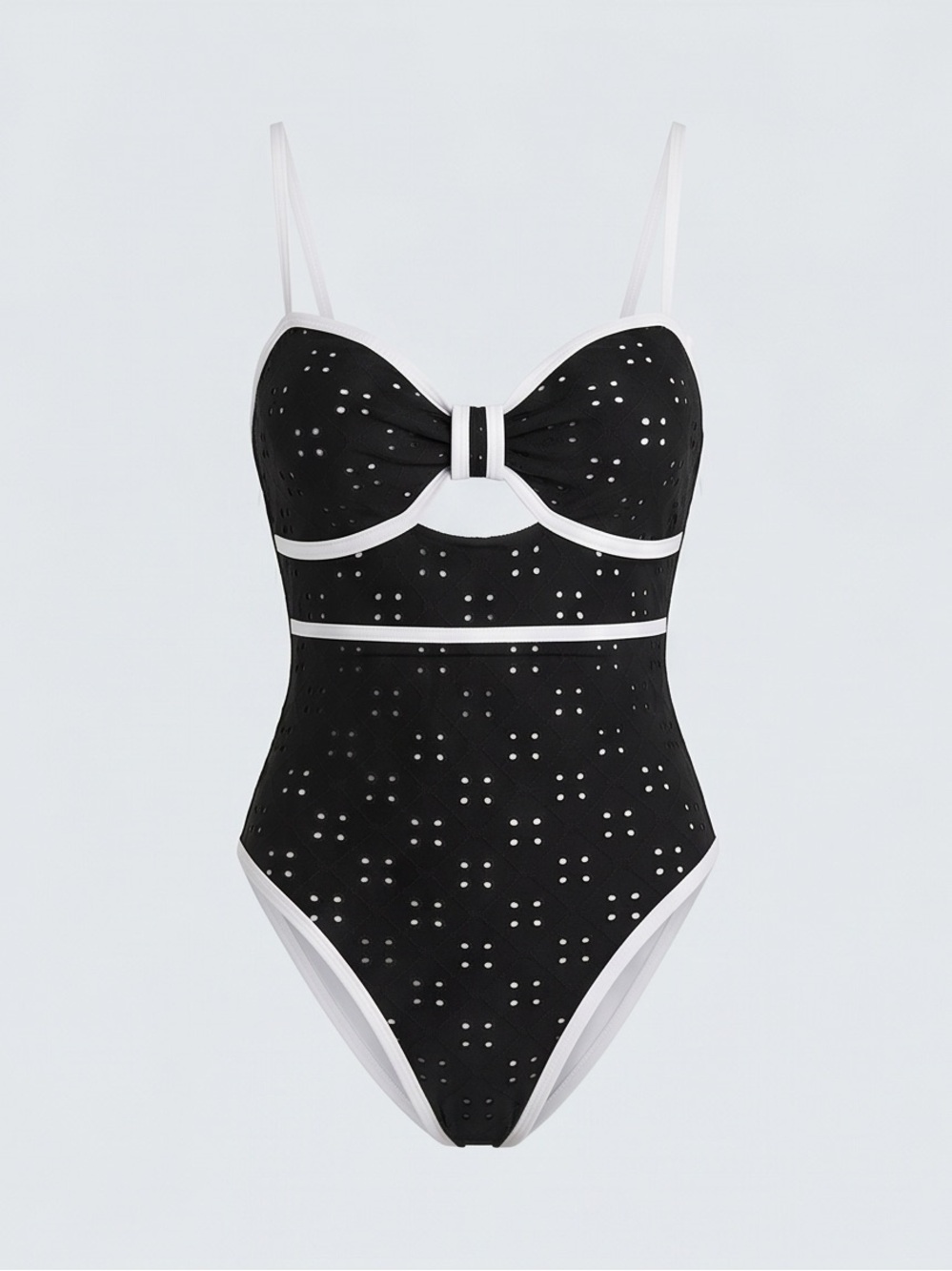 Black & White One-Piece Swimsuit